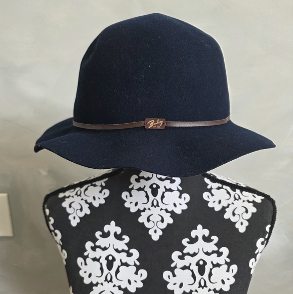 Bailey of Hollywood Poet Jackman Travel Roll Up Fedora Wool Navy Sz L Unisex - Picture 1 of 7